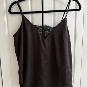 Heartloom Black Fitted Camisole with Spaghetti Straps